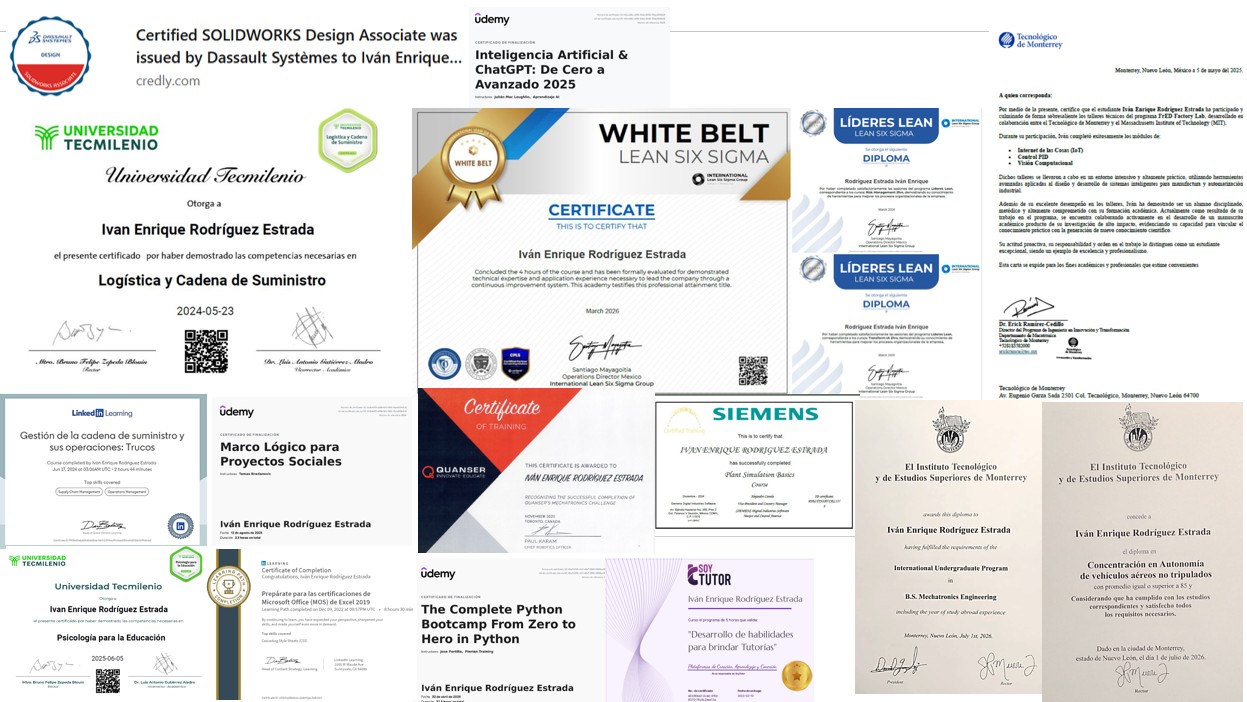 Certificados — Iván Enrique Rodríguez Estrada